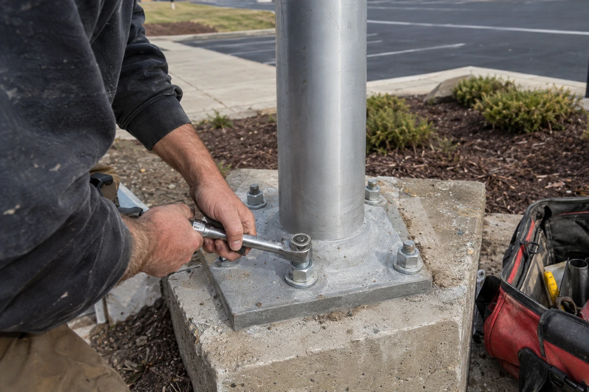 Flagpole installation and repair contractor